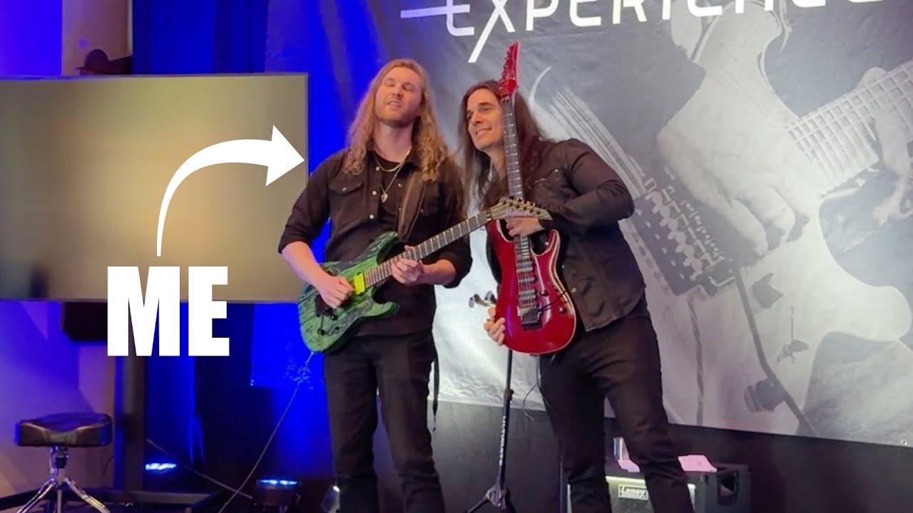 I played Kiko Loureiro’s licks in front of him