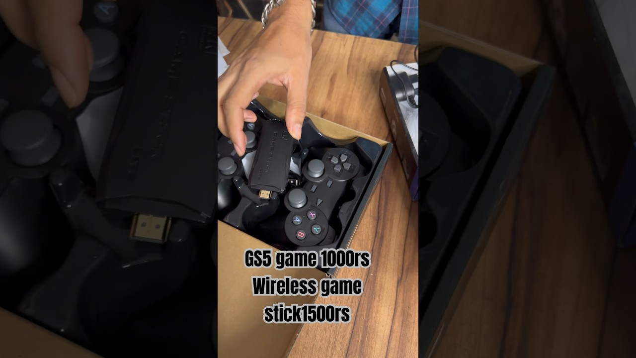 Gs5 game station for kids 1000 rs and wireless 1500rs #gamestick