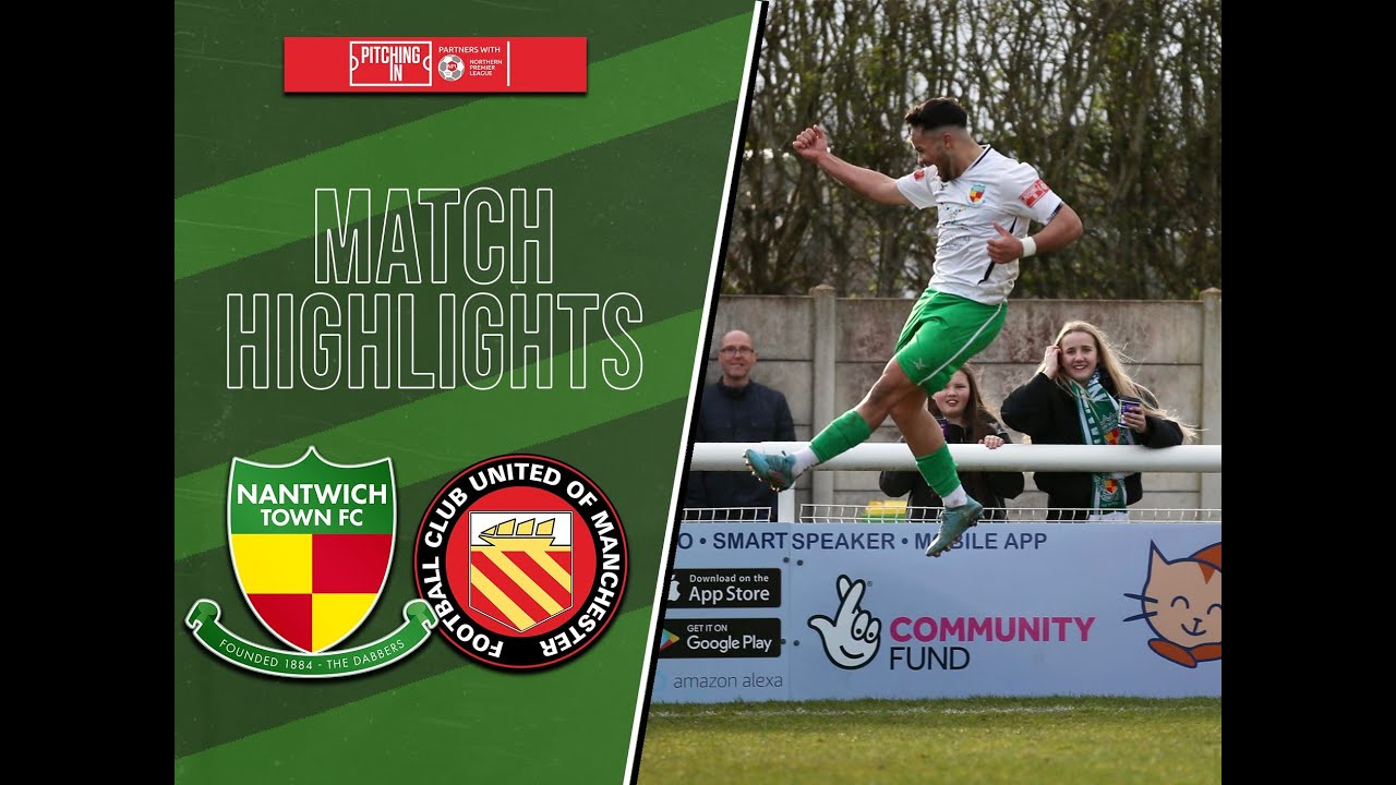 Nantwich Town 2-0 FC United of Manchester - NPL Prem Div - 12.03.22