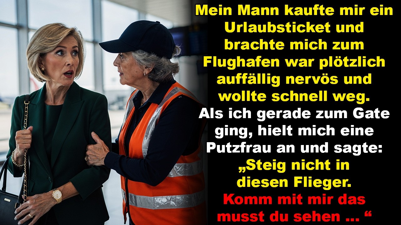 Am Flughafen änderte sich alles – eine Fremde warnte mich leise.