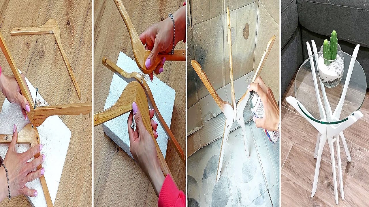 Come realizzare un tavolino fai da te con 6 grucce 🥰