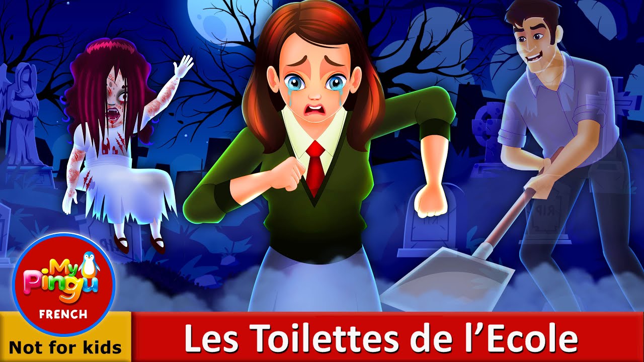 Les Toilettes de l&rsquo;Ecole | School Bathroom in French I My Pingu French