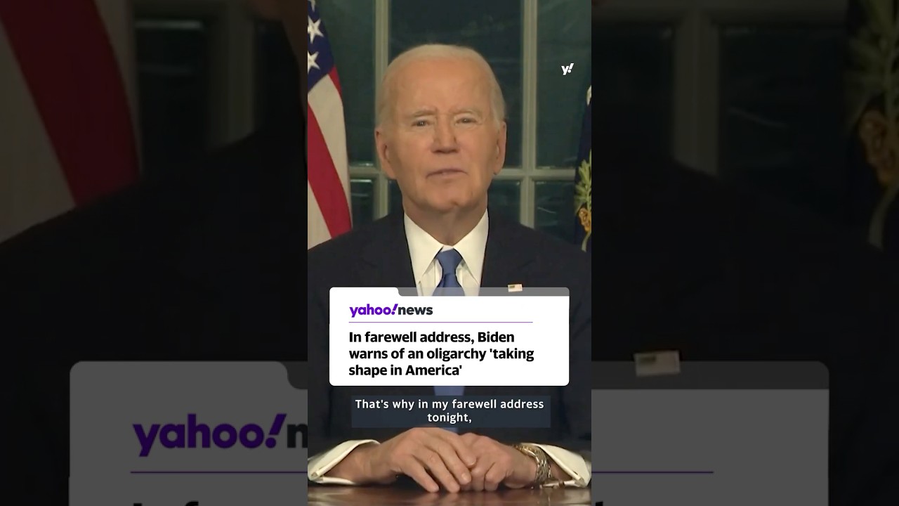 Biden warns of an 'oligarchy' in farewell speech