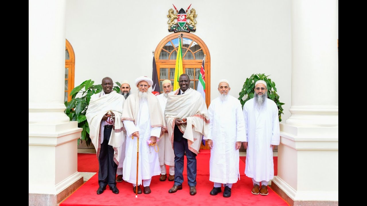 H.H. Syedna Mufaddal Saifuddin hosted by Kenya President William Ruto at the State House, Nairobi
