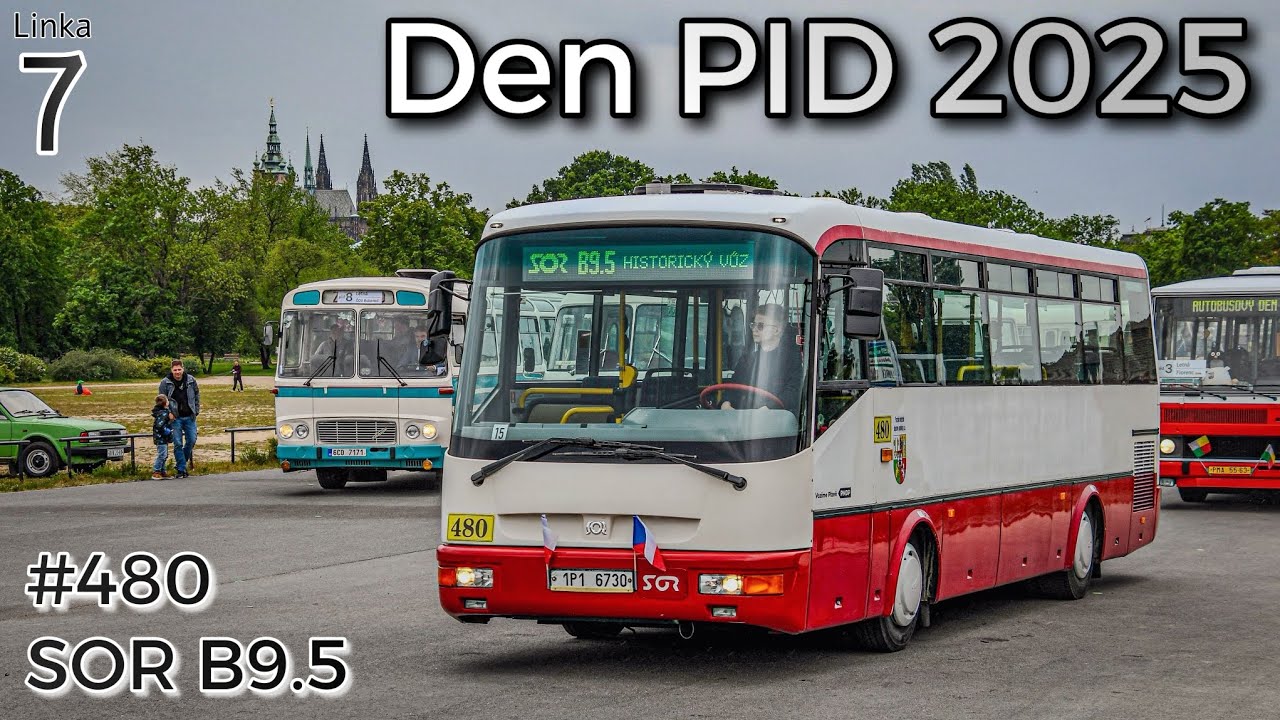 Autobusový den PID 2025 | SOR B9,5 ex. PMDP #480 | Linka 7