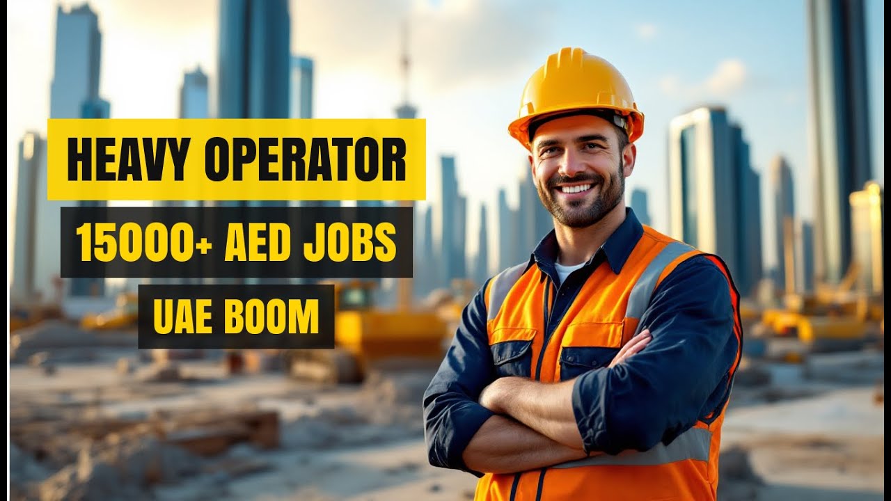 Earn 20k‑150k د.إ per month as a Heavy Equipment Operator in the UAE