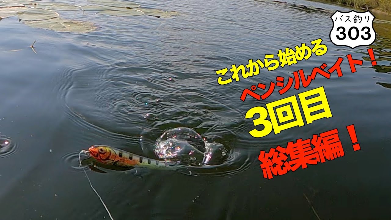 【ヒロ内藤流バス釣り】これから始めるペンシルベイト　3回目　ストライク率を上げる！【ペンシルベイト　へドン】