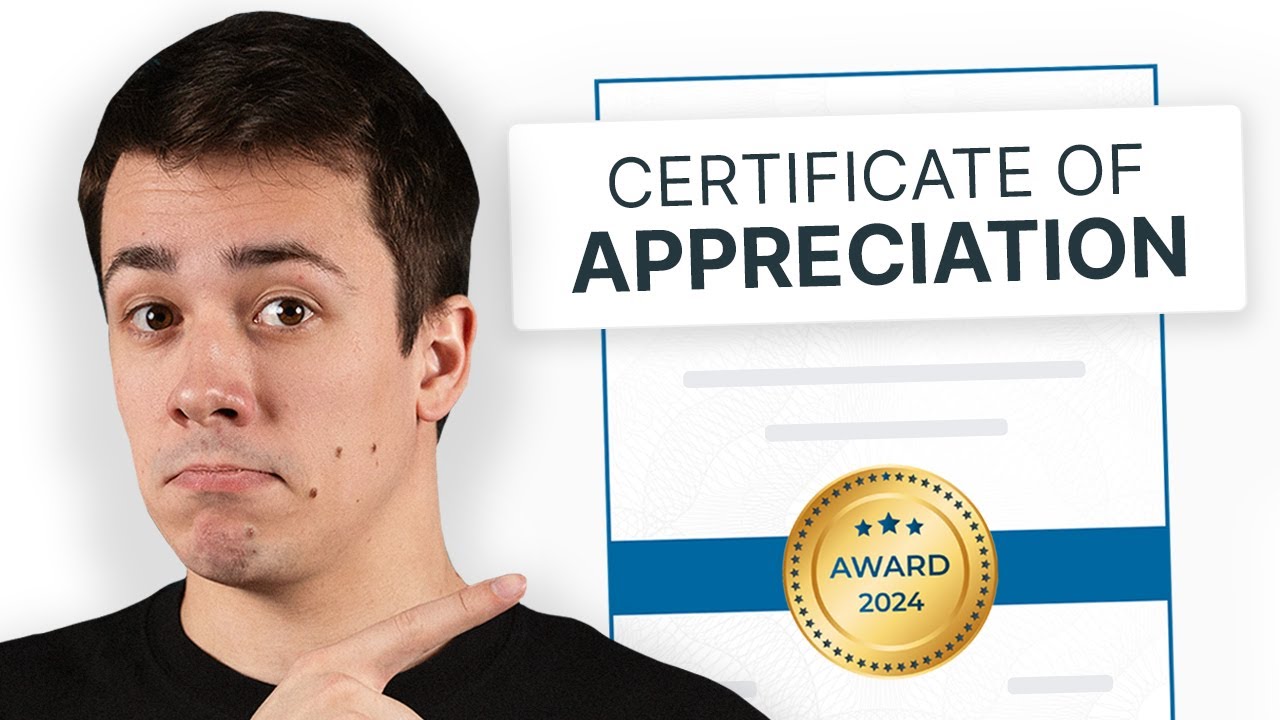 How to Create a Certificate of Appreciation (with a Free Template)