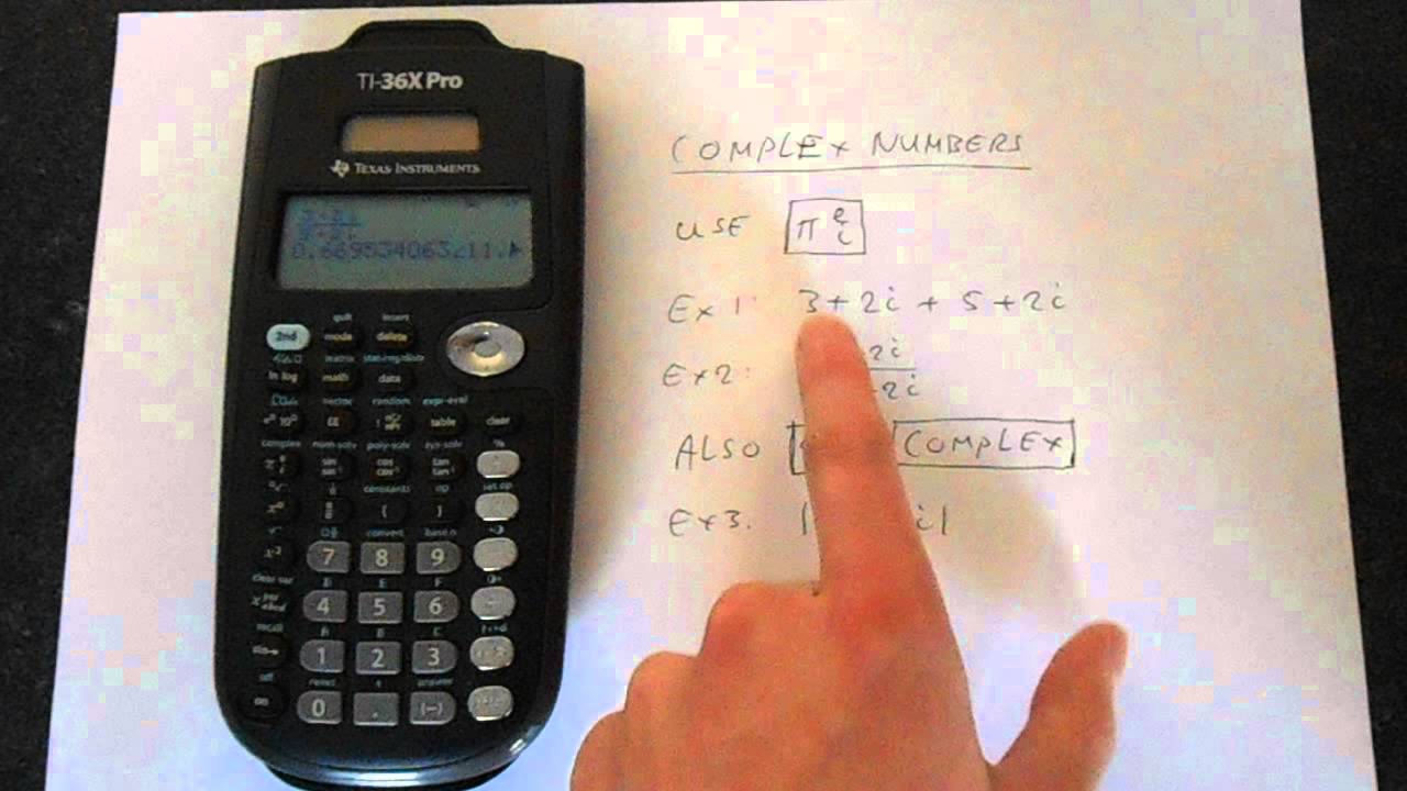 TI-36x Pro Complex Numbers