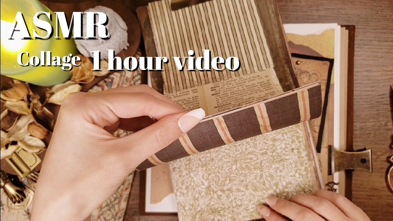 ASMR｜コラージュの色々な音/1 hour video｜relaxing papersounds sleeping 睡眠 作業 BGM