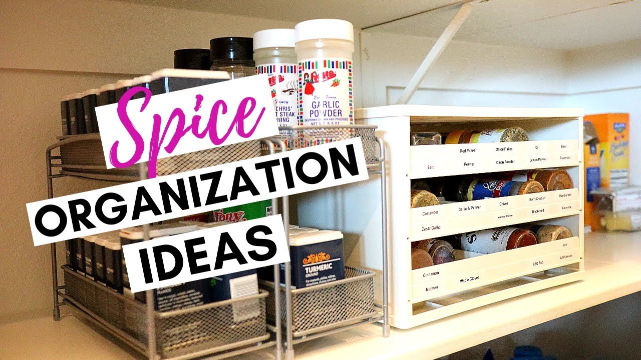 Spice Rack Organization for Pantry & Cabinets