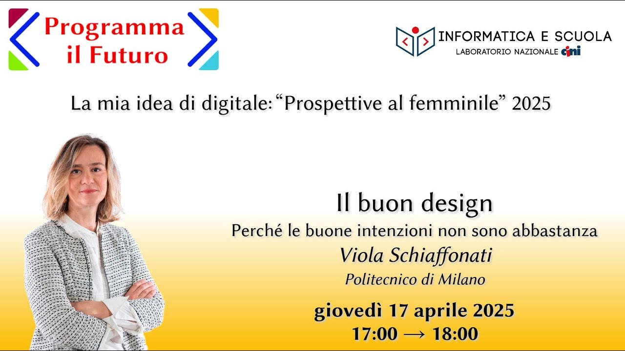 Webinar 3 - Il buon design. Perché le buone intenzioni non sono abbastanza