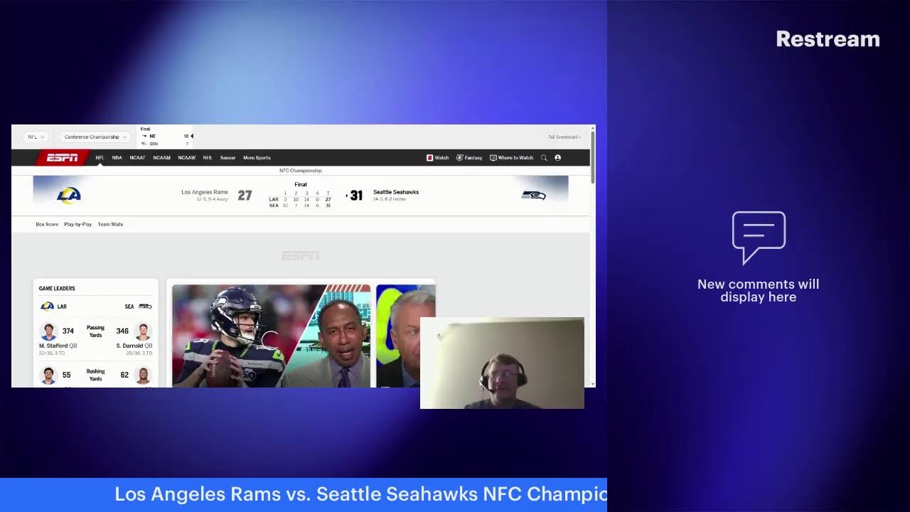 Rams vs. Seahawks NFC Championship play by play, reactions and live chat