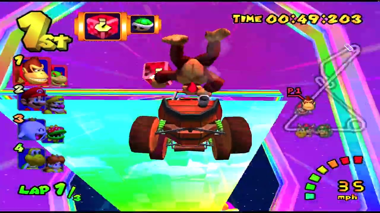 Mario Kart: Double Dash!! (4K) - Donkey Kong and Baby Luigi [Crown Cup, Mirror Level]