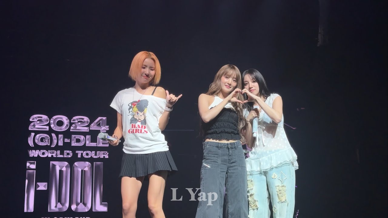 (G)I-DLE - Soundcheck 4K Fancam (Wife, Allergy, Queencard) @ i-DOL World Tour Oakland (9/8/24)