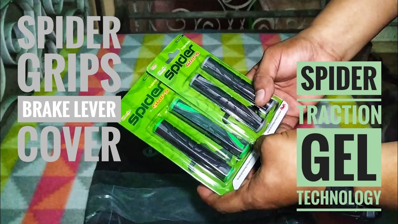 SPIDER GRIPS | BRAKE LEVER COVER GRIP : UNPACKING + REMOVAL | INSTALLATION