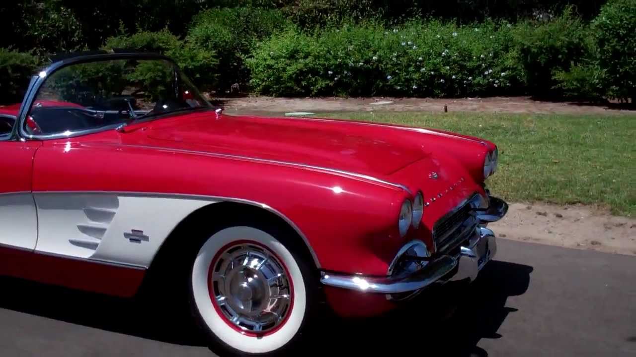SOLD 1961 Corvette red 270hp 4 for sale by Corvette Mike com.mpeg