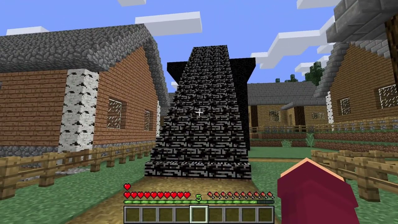 Откуда здесь появилась эта лестница в Майнкрафте?! | #minecraft