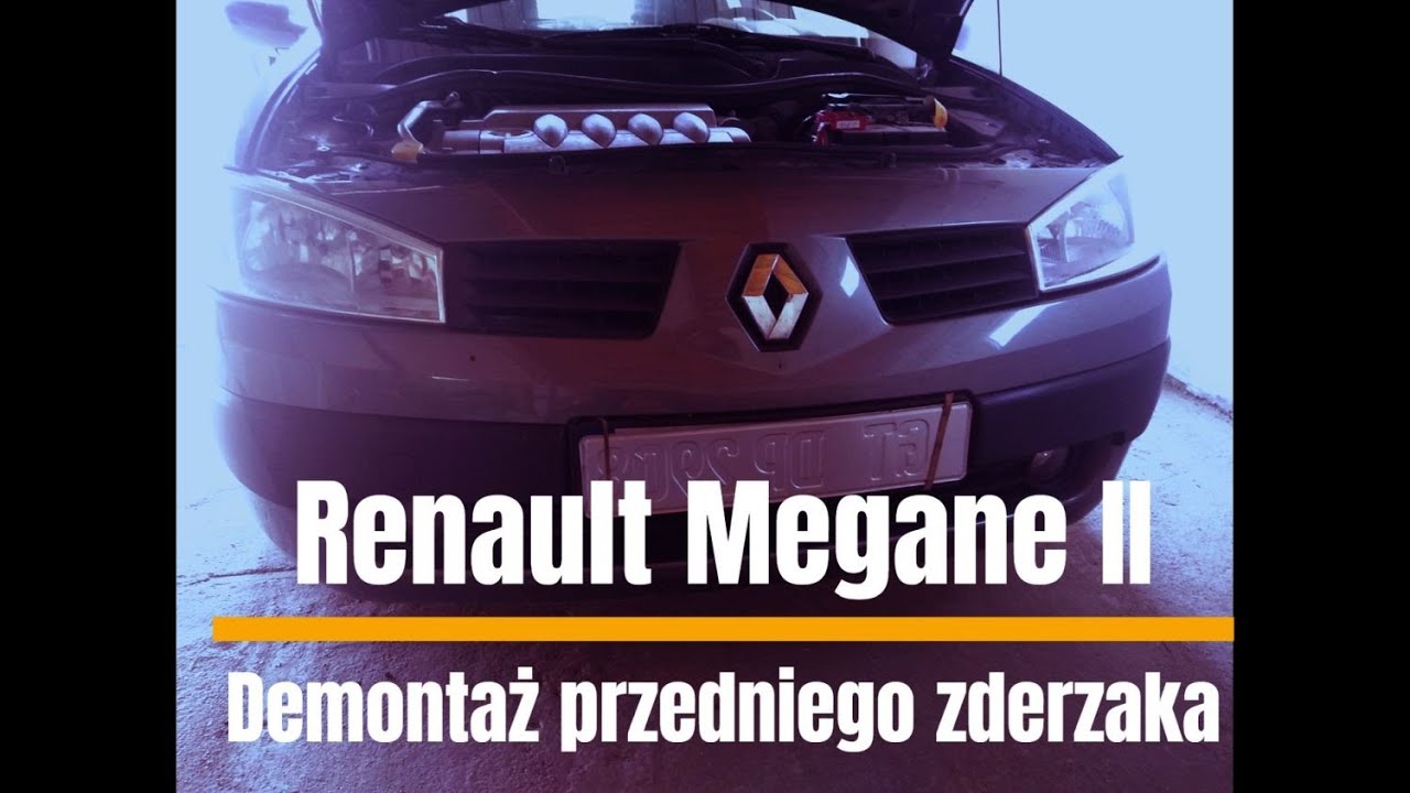 Renault Megane II - Demontaż przedniego zderzaka