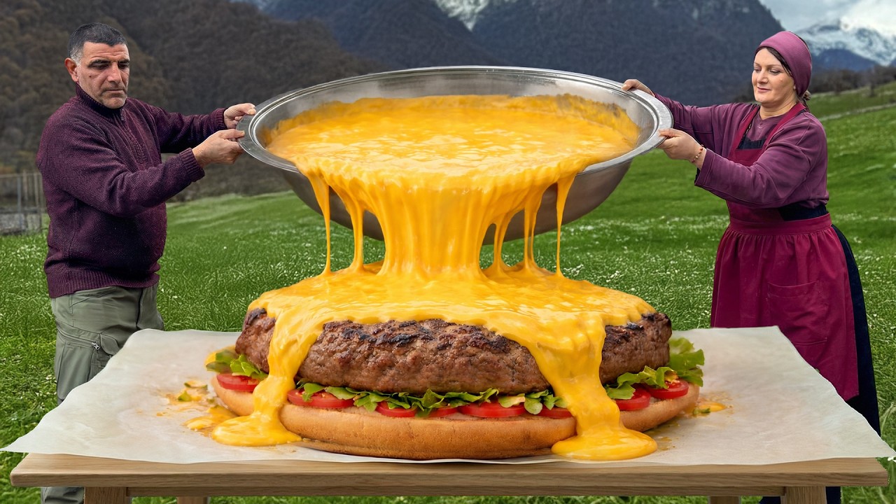 The Biggest Burger We&rsquo;ve Ever Baked in the Mountains!
