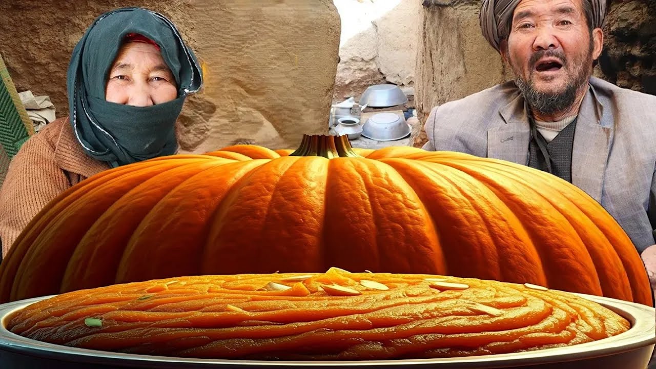 Sweet Pumpkin Halva Recipe 🎃 Traditional Dessert from Village Kitchen