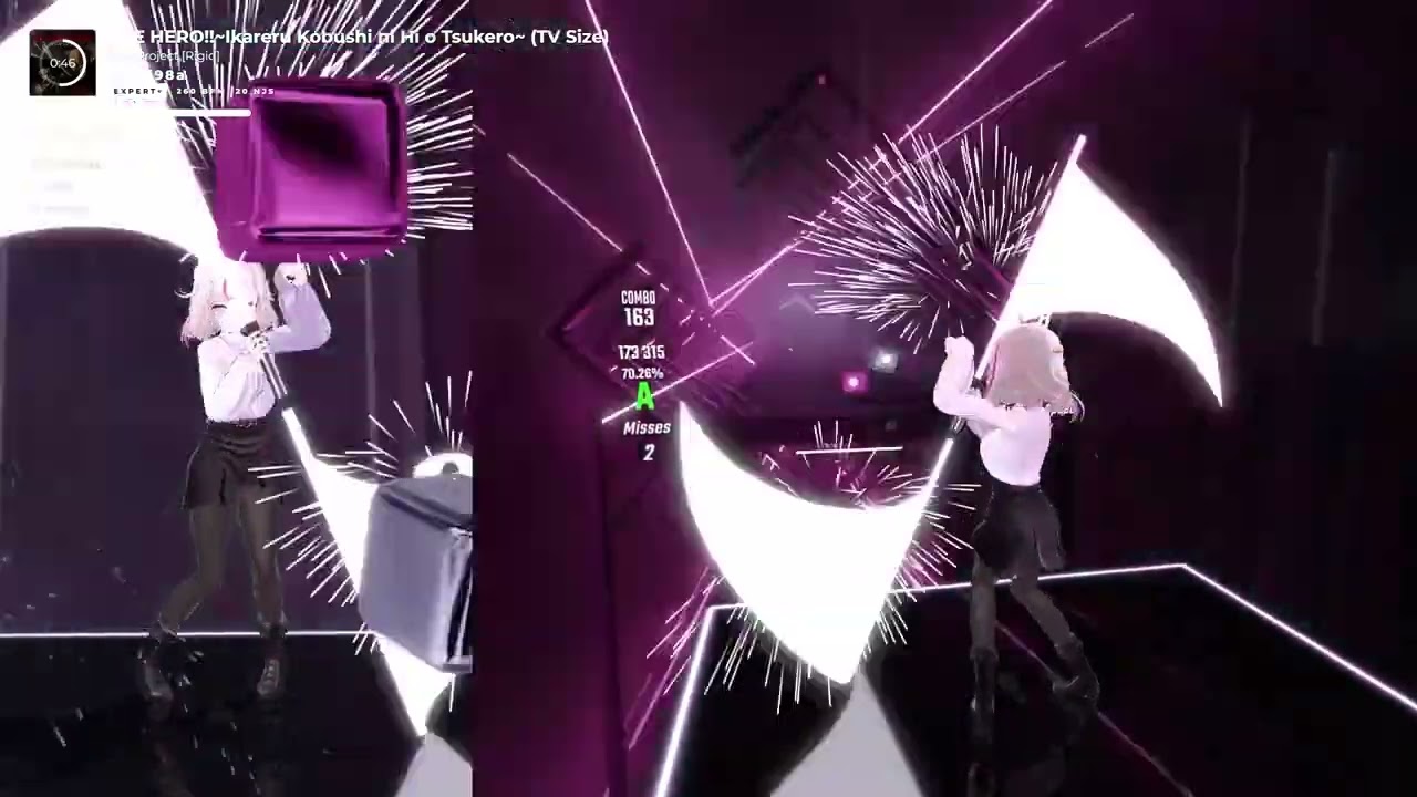 【BeatSaber】THE HERO !!／JAM Project【one hand-Darth Maul】