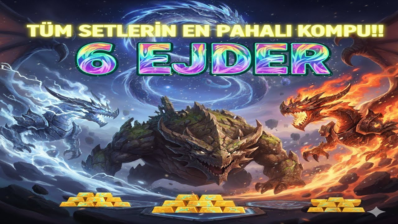 6 EJDER BUFFI 12 BİRİM!!! T&Uuml;M SETLERİN EN PAHALI KOMPU | SET 15 TFT