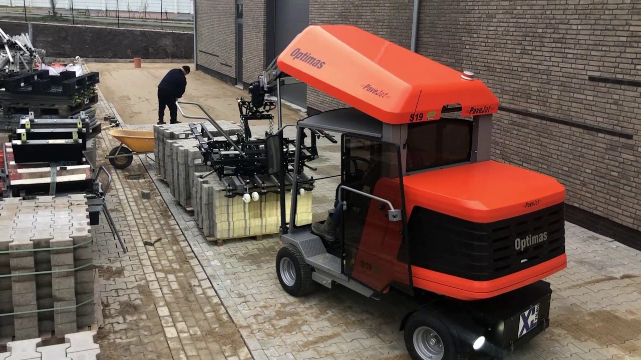 Optimas S19E PaveJet Paver Laying machine with electric drive / Elektroantrieb