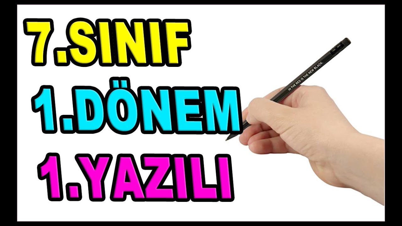 7.Sınıf Matematik 1.Dönem 1.Yazılı Sınavı Çalışma