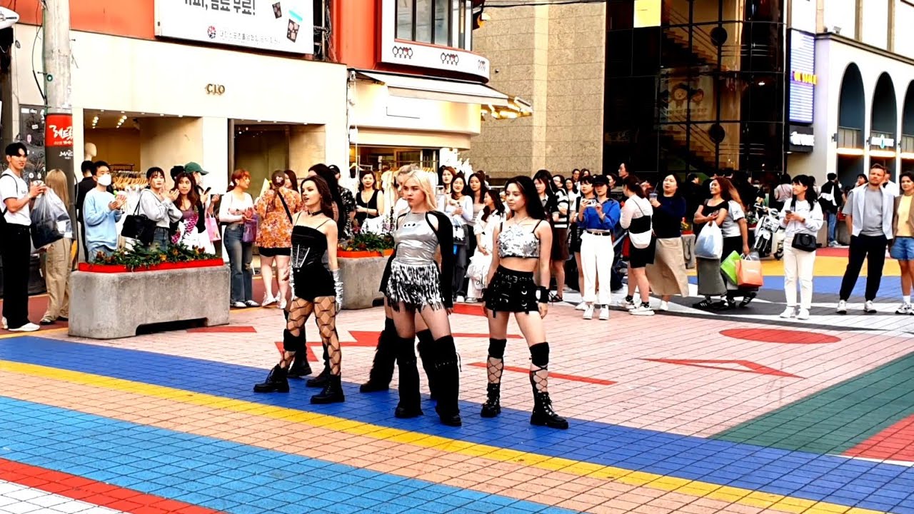 [STREET ARTIST] JEWEL, RUSSIAN DANCE TEAM. HONGDAE FILMING SKETCH. 240527.