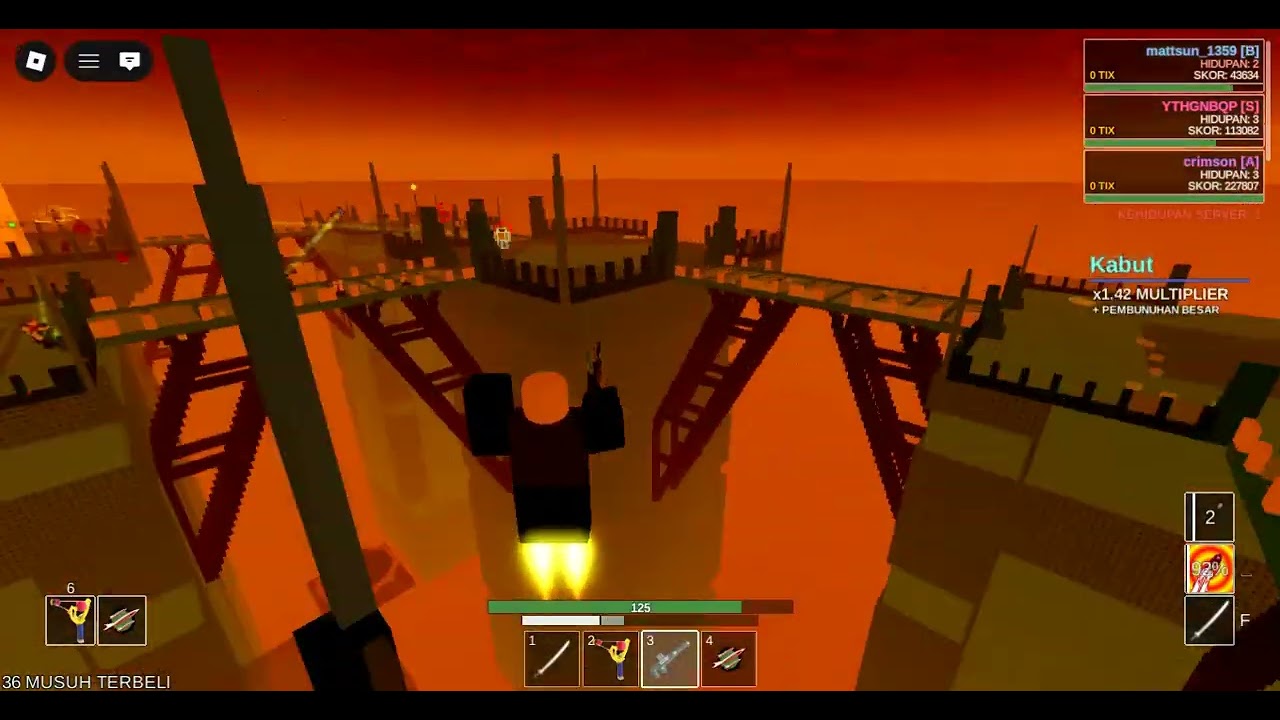 combat initiation rocket arena (part2) sorry if thing was to lag
