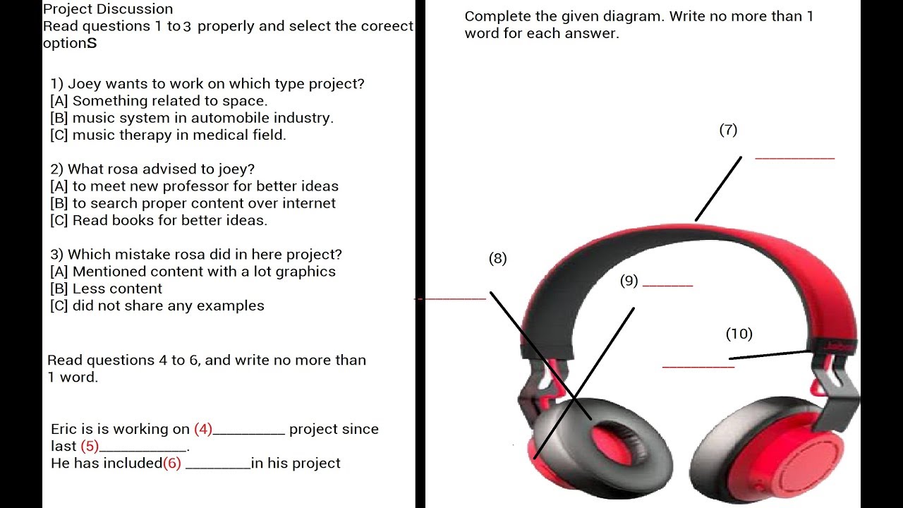 IELTS Listening practice  Multiple choice questions and one word answer || 1