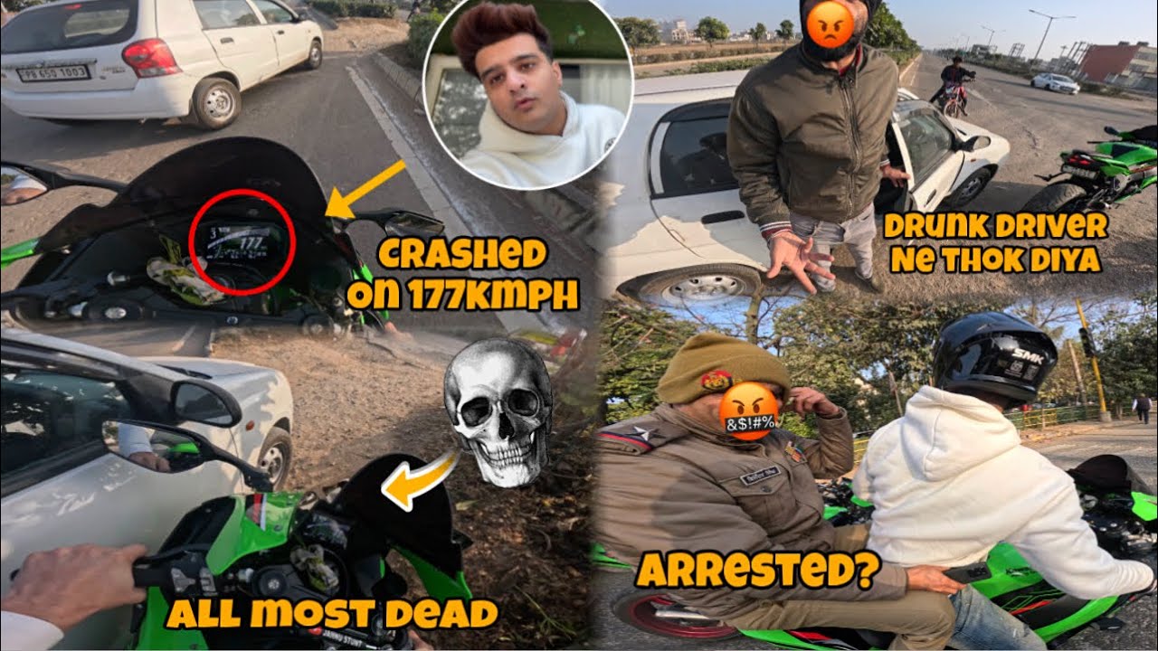 Cr@shed on 177kmph 😨 || ARR£sted ?  😭|| aj toh game over ho gaye 🤬|| Socha ne tha aisa hoga 💔