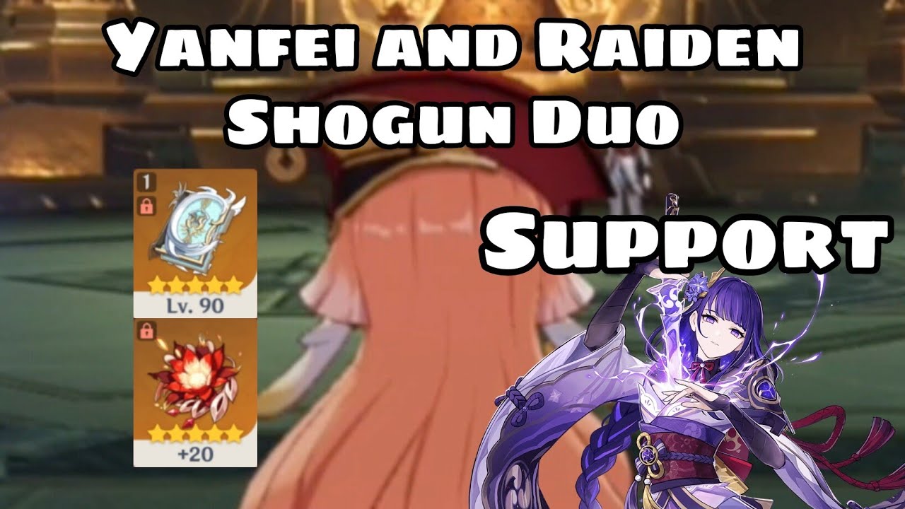 C2 Level 90 Yanfei and C0 Level 90 Raiden Shogun VS Childe | Genshin Impact