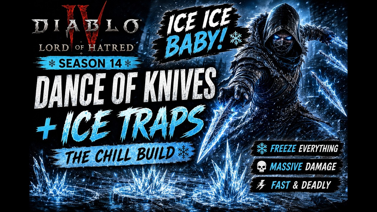 S14 | The ULTIMATE Chill Build! Dance of Knives Rogue + Ice Traps?! | Diablo 4: Lord of Hatred