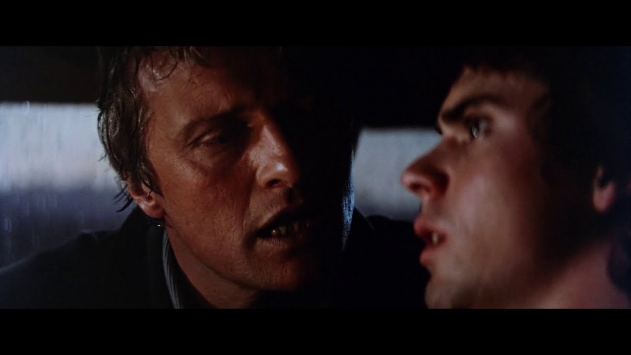 The Hitcher (1986) - Ryder threatens Jim (thriller at its best!)