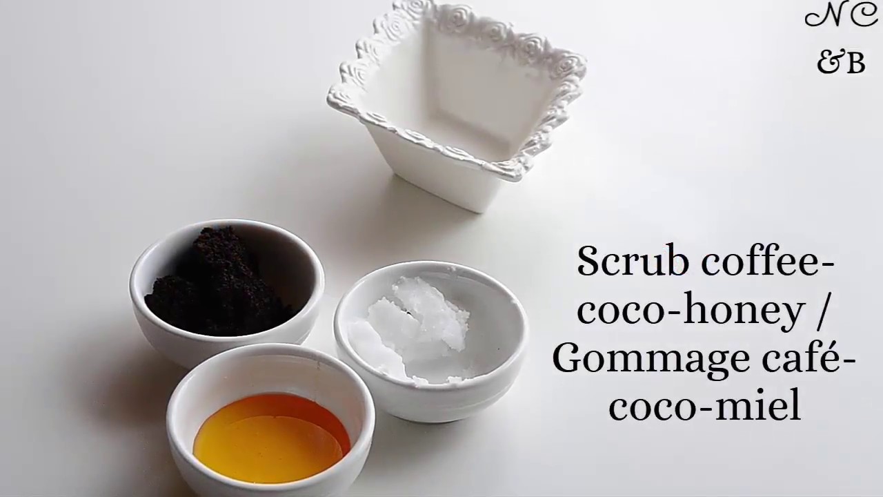 Coffee-honey-coco scrub | Gommage caf&eacute;-miel-coco