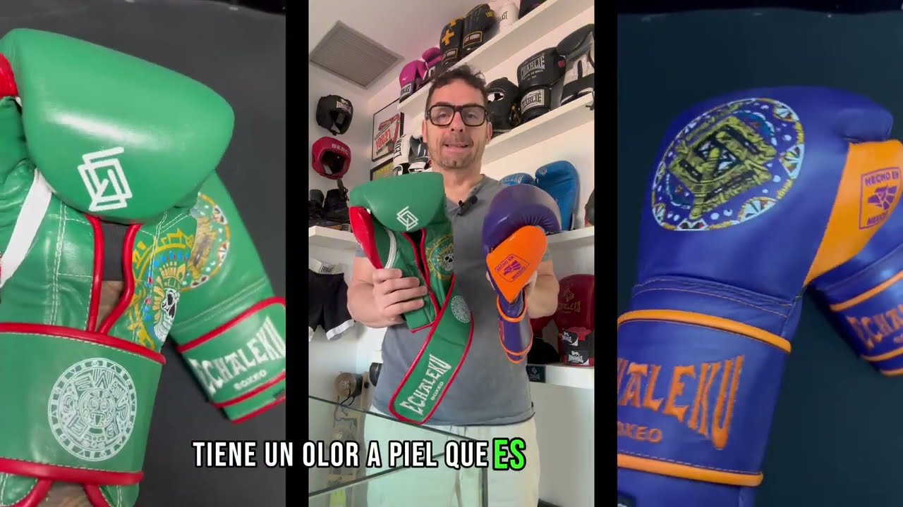 Echaleku Boxeo. Fabricación guantes Boxeo de Piel, modelo Azteca.