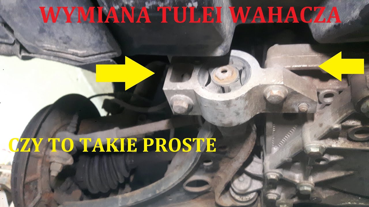 Wymiana tulei wahacza w Skoda Octavia II. Mocowanie wahacza przedniego.