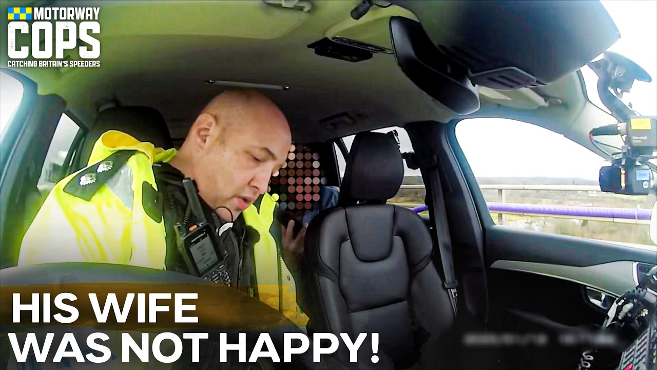 Police Pull Over Tesla Driver&hellip; Then His Wife Joins The Drama | Motorway Cops