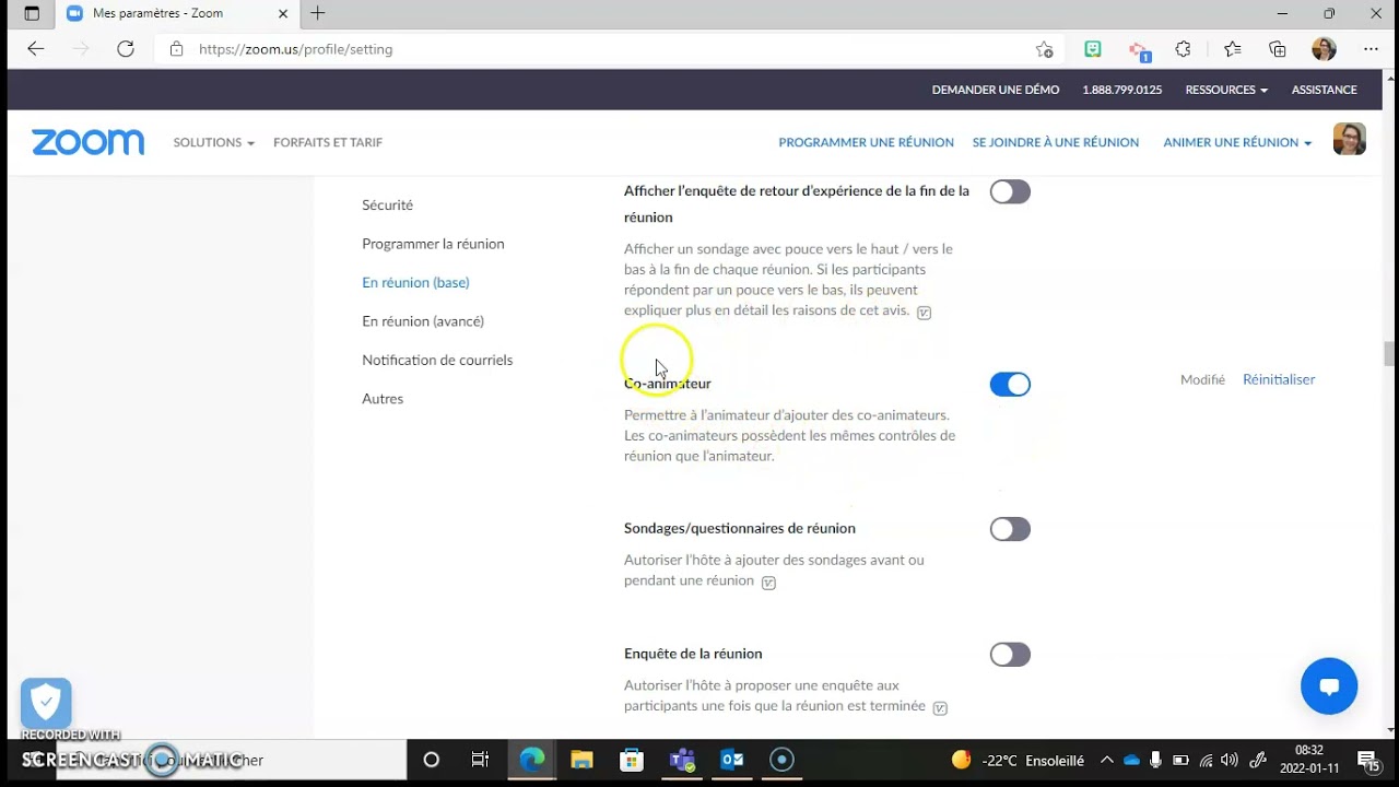 Zoom - Comment ajouter l'option Co-Animateur