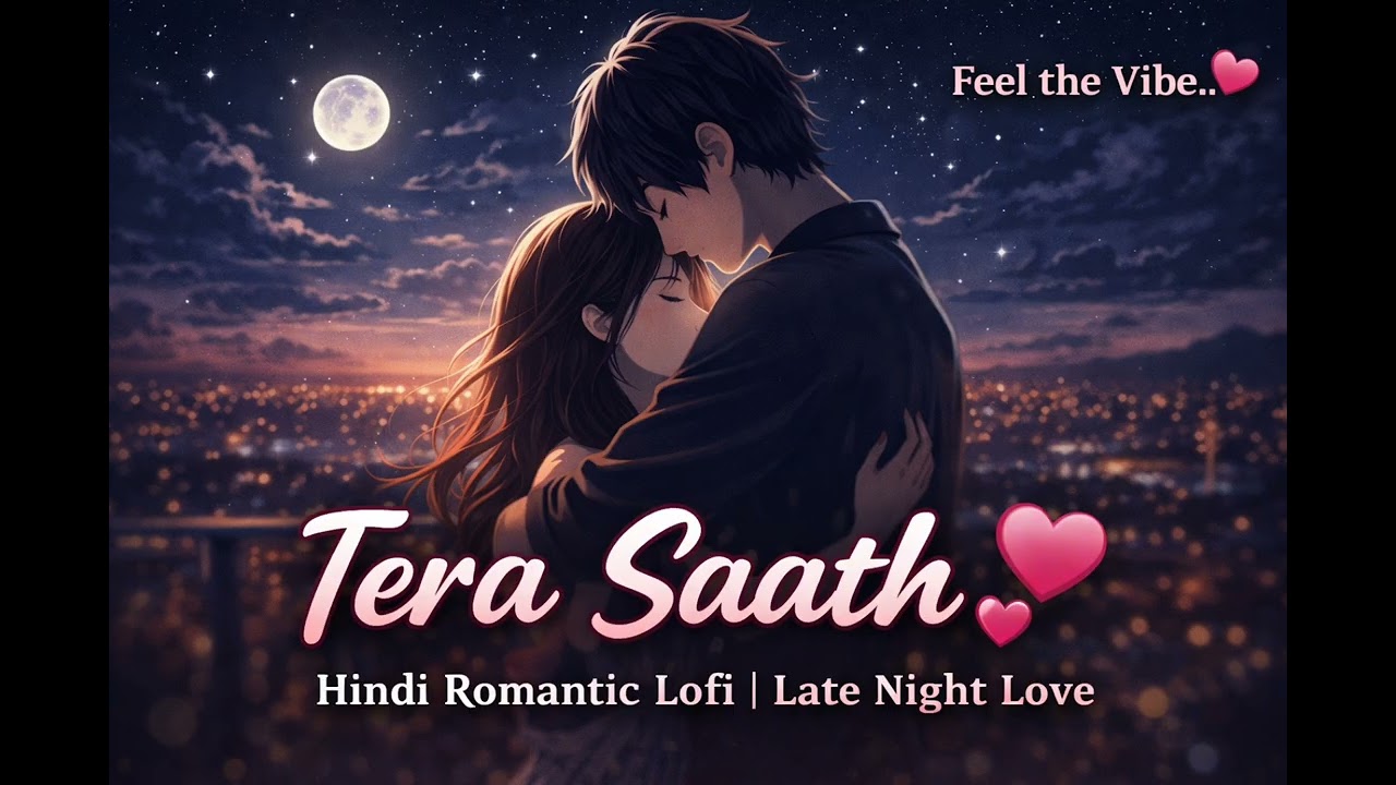 Tera Saath 💖 | Hindi Romantic Lofi | Slowed + Reverb | Late Night Love Vibes 🌙