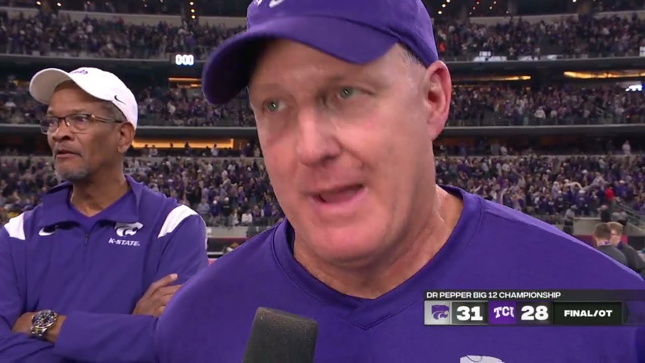 We were destined to be here 🗣 - Kansas State's Chris Klieman after winning the Big 12 Championship