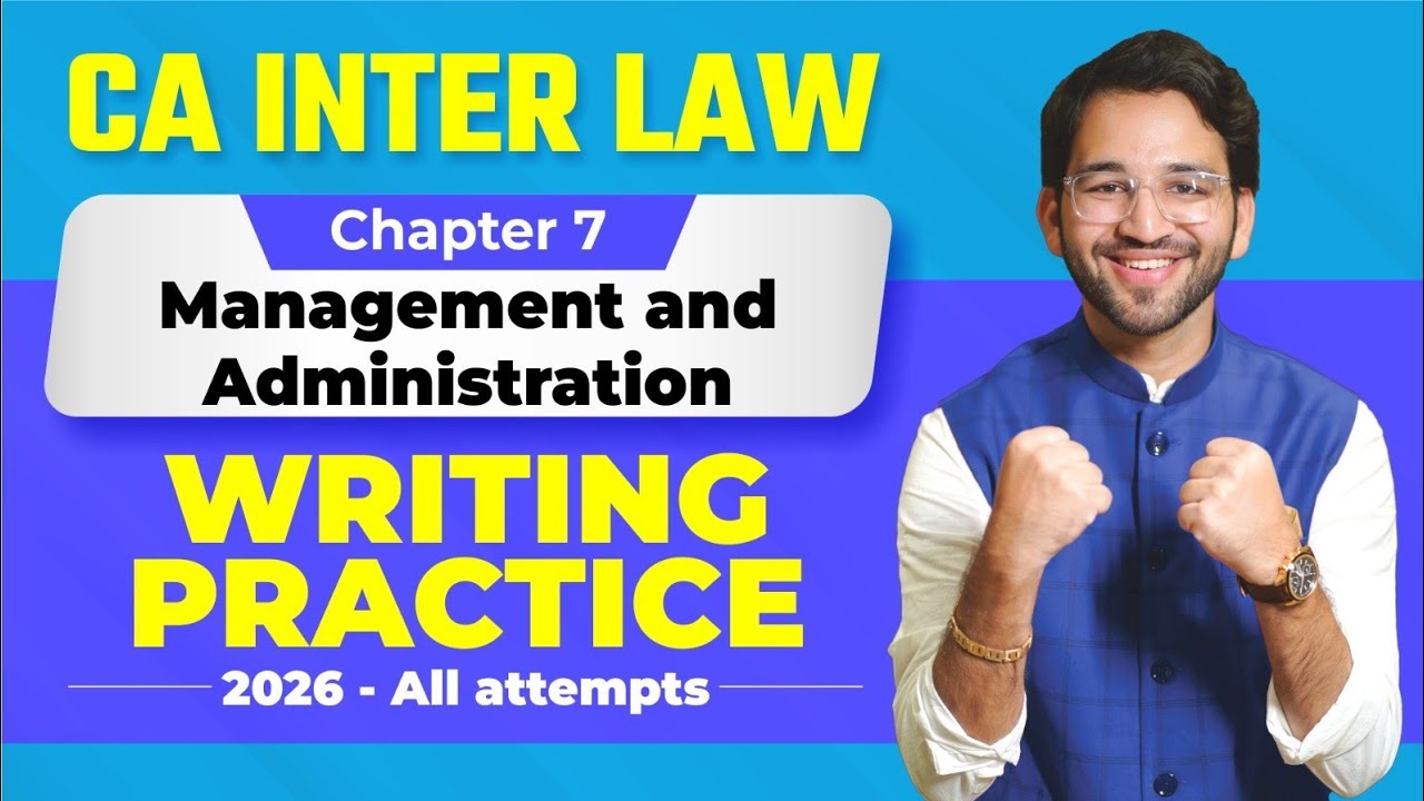Management and Administration | Chapter 7 | Writing Practice | Ranker's Analysis | Your CA Buddy
