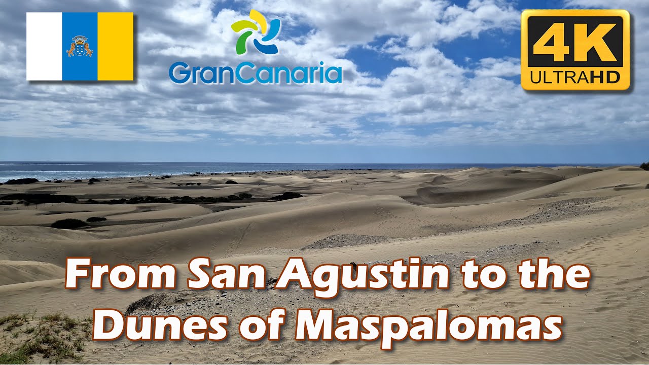 Gran Canaria. From San Agustin to the Dunes of Maspalomas. Walk tour. #maspalomas