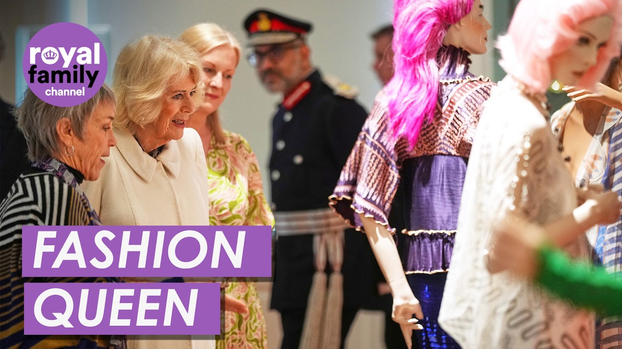 The Queen Visits Dazzling Fashion Exhibition in Bath