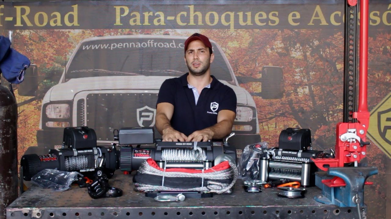 Chegaram nossos GUINCHOS!! Guincho 12000lb e 17000lb e Acessórios