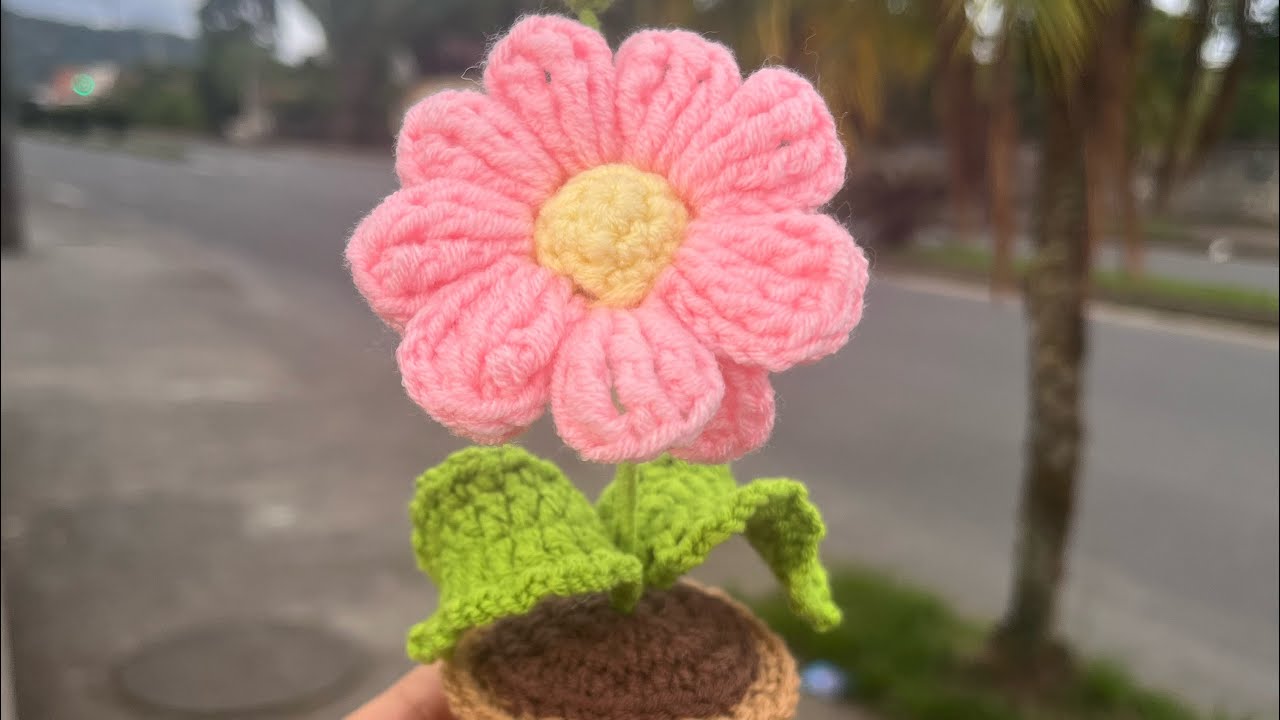 Idea Genial para Emprender🪴Flor 3D en mini plantita o para tus arreglos florales. 💐💙🩷 