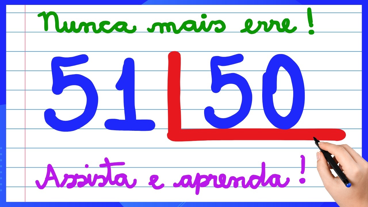 NUNCA MAIS ERRE DIVISÃO! APRENDA COMO FAZER DIVISÃO!