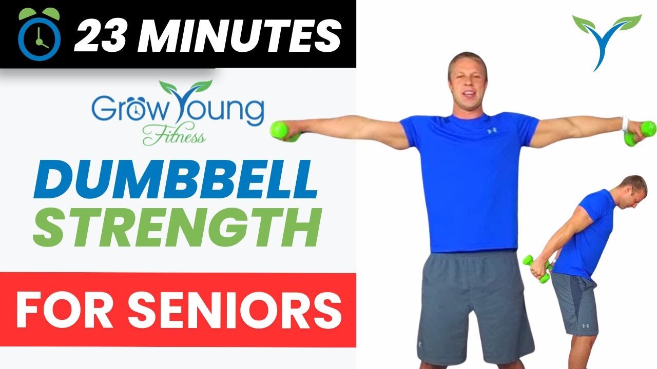 Senior Strength Light Dumbbell Workout - 23 Minutes